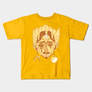 Terracotta African Mask No 12 Kids T-Shirt